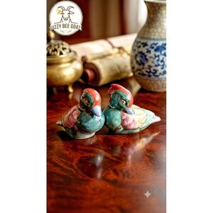 Ceramic Hand-Painted Duck Figurine,Asian-Style Decorative Duck